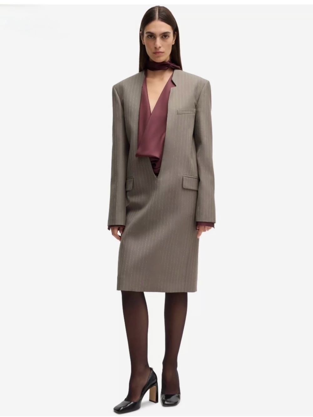 BOSS by Hugo Boss Davee T-Shirt Oversized Blazer Dress - NWT - size  US 6, IT 42